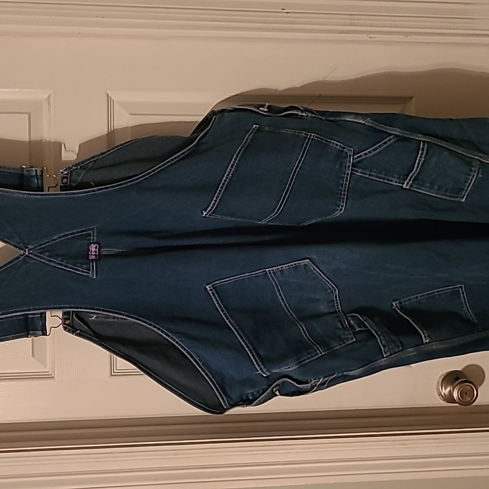 Big Smith Blue Denim Overalls 56x32 - Picture 9 of 12